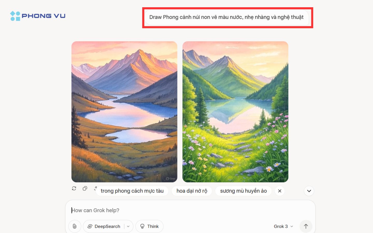  Phong cảnh núi non