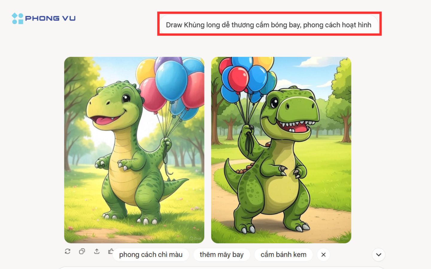 Khủng long dễ thương