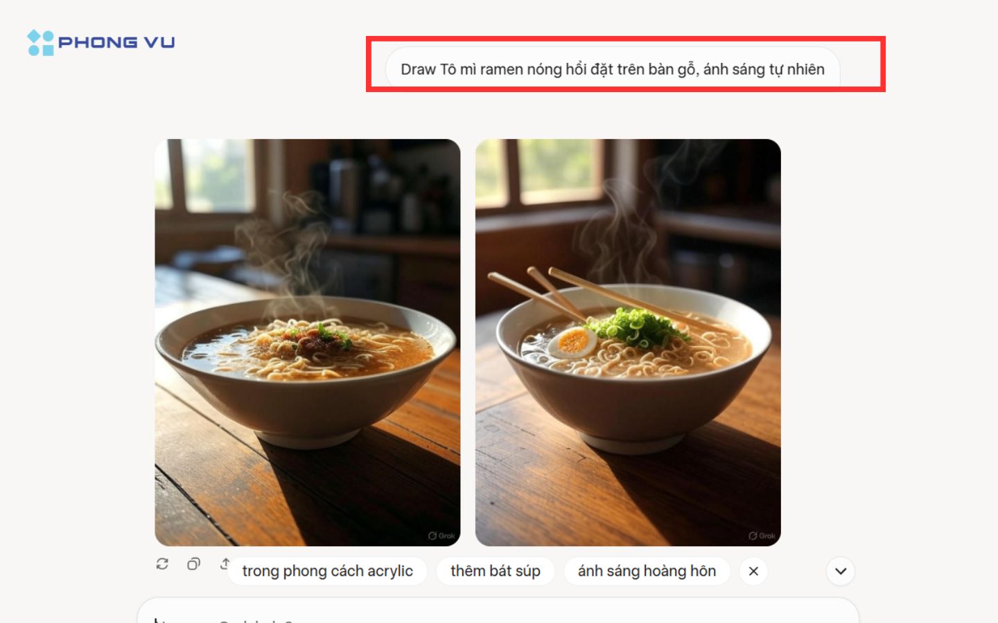 Tô mì ramen nóng hổi