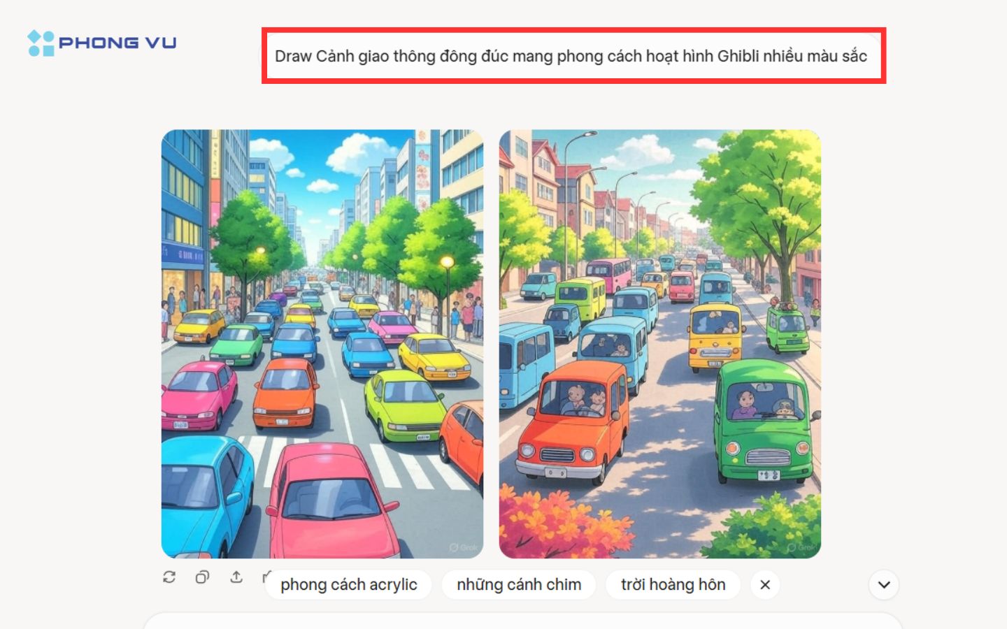  Cảnh giao thông đông đúc