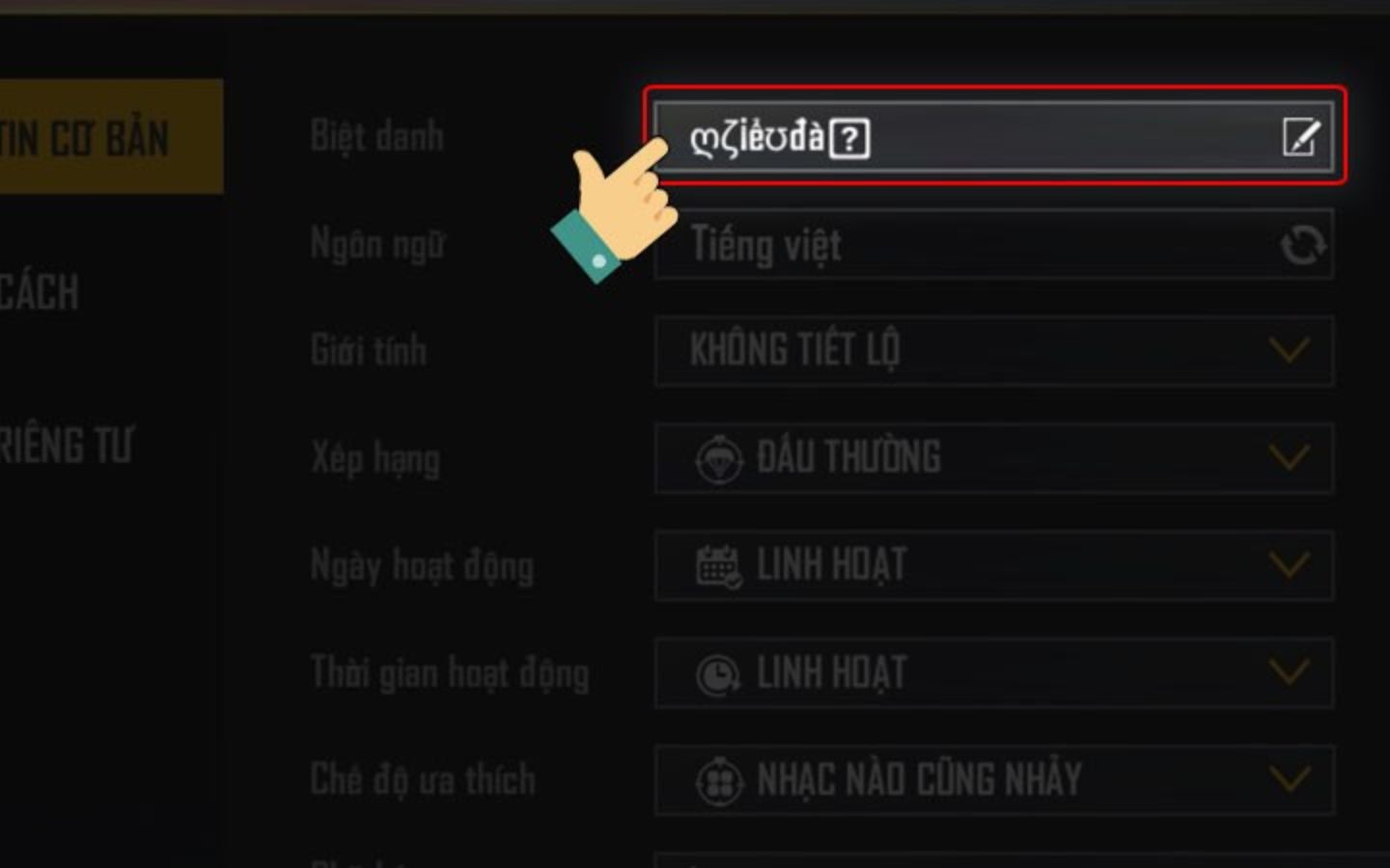 99+ Cách đặt tên Free Fire ngầu, tên FF cực chiến cho game thủ 5 Vào mục chỉnh sửa ở phần Biệt danh