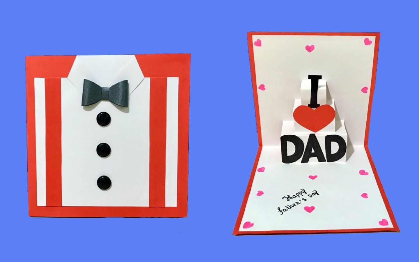 Thiệp vest đỏ nổi bật, đậm chất yêu thương