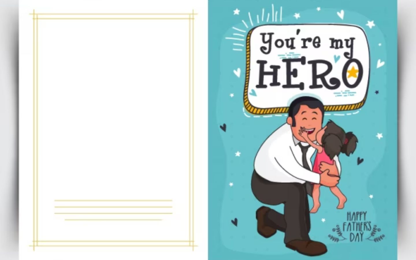 Thiệp và thư tay đơn giản