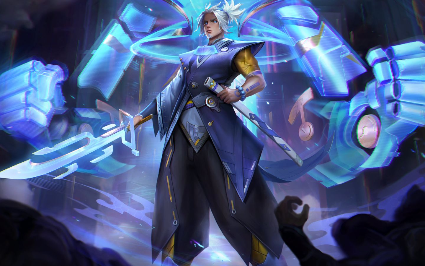 Kiếm sĩ mang phong cách hiện đại với thanh đại bảo kiếm