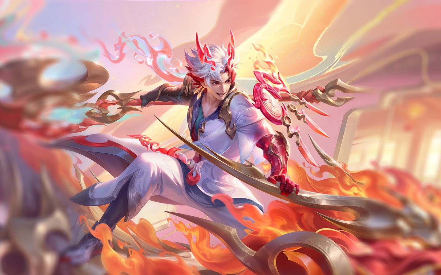 Cưỡi trên mình quái thú cùng thanh đao sẵn sàng trảm mọi kẻ địch