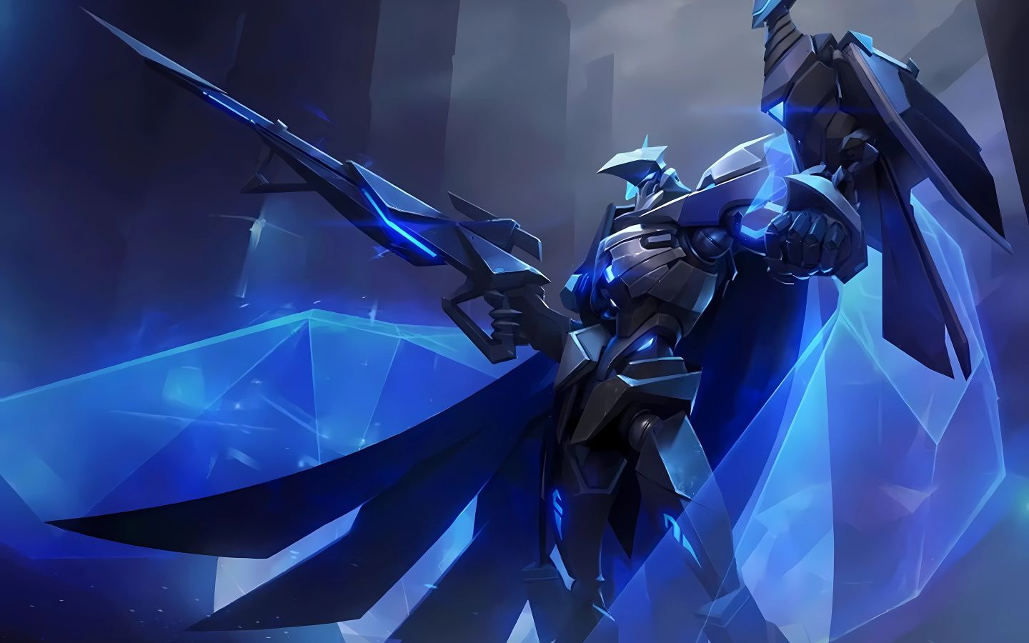 Bộ giáp công nghệ mạnh mẽ với khẩu súng tối thượng