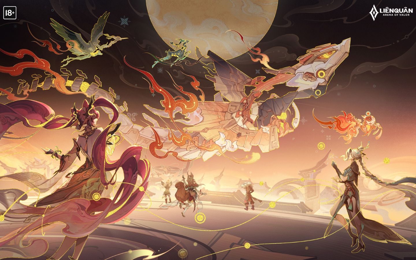 Hình ảnh các vị tướng hướng đến cùng mục tiêu chung