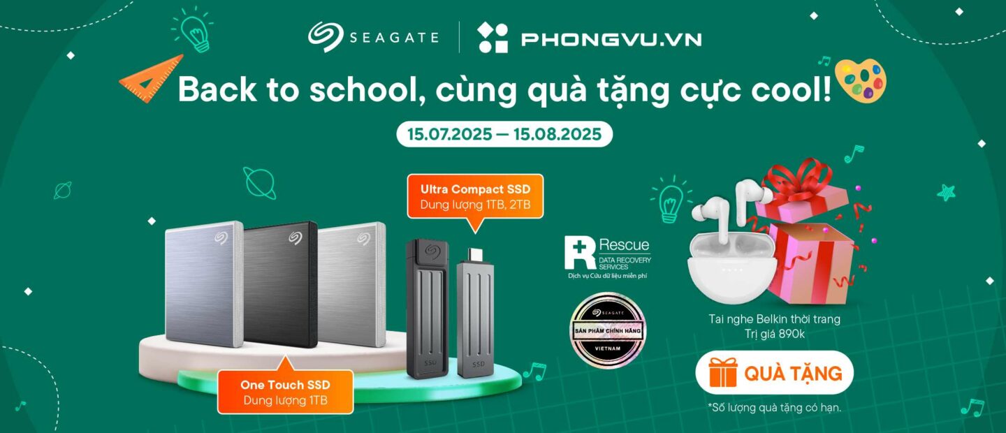 Ưu đãi đặc biệt khi mua ổ cứng Seagate SSD