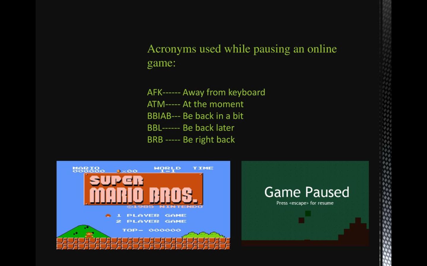 Các từ viết tắt trong game online