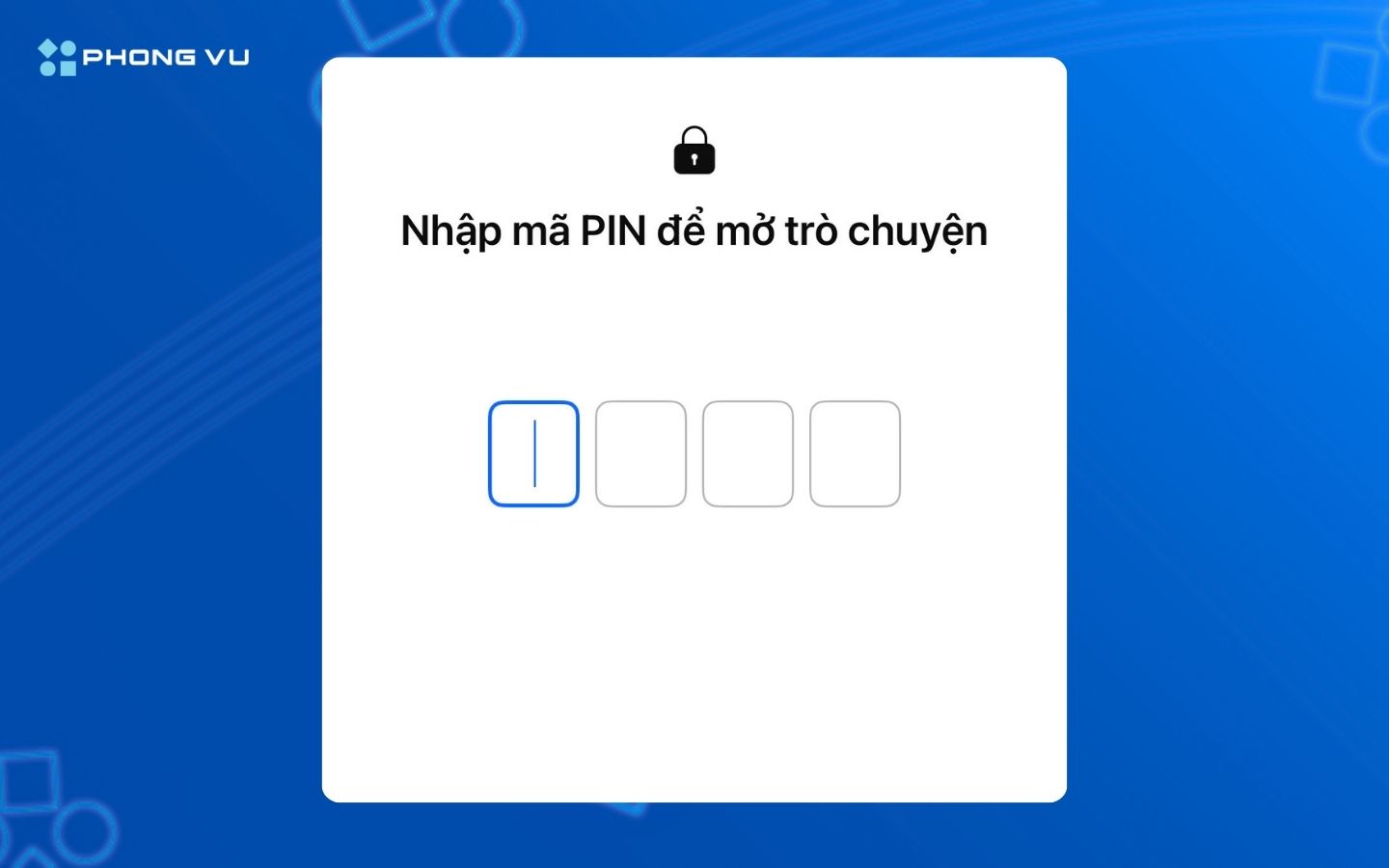 Mẹo đọc tin nhắn ẩn Zalo không cần mật khẩu cực nhanh và hiệu quả 13 Nhập mã pin để mở cuộc trò chuyện ẩn