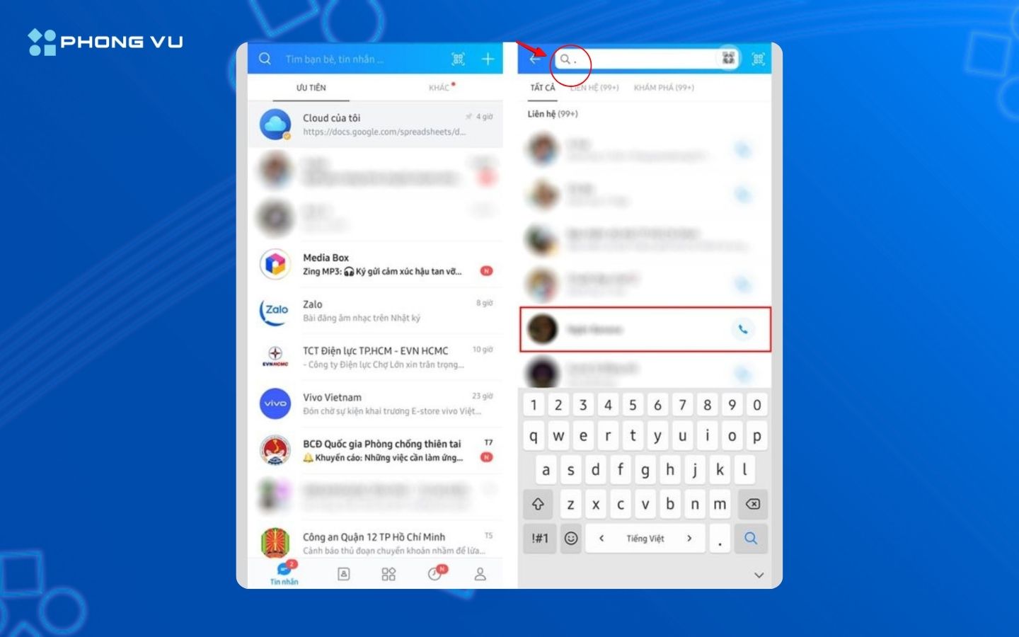 Mẹo đọc tin nhắn ẩn Zalo không cần mật khẩu cực nhanh và hiệu quả 7 Cách đọc tin nhắn ẩn trên Zalo chỉ bằng dấu chấm