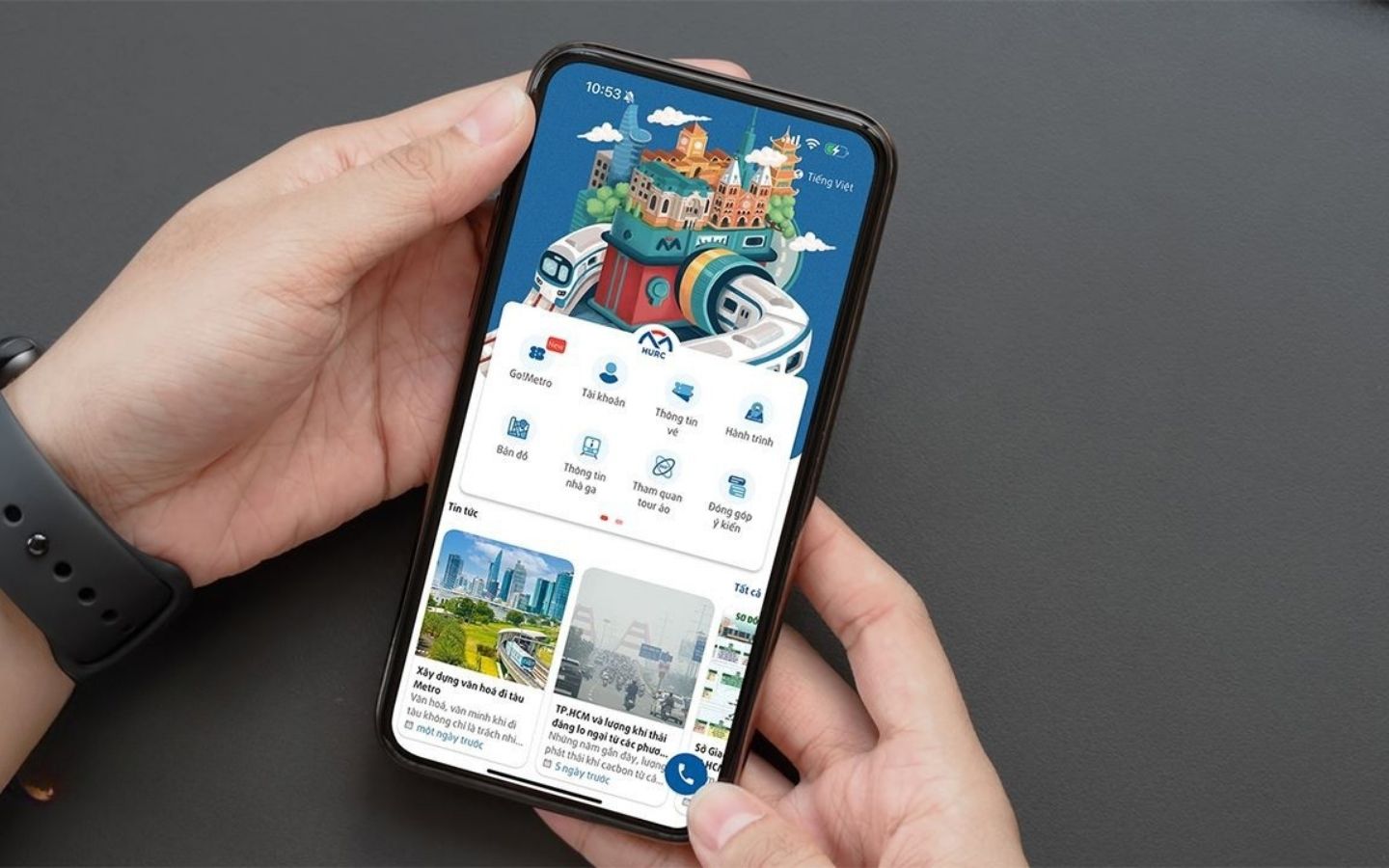 Cách mua vé Metro giá rẻ cho học sinh, sinh viên chi tiết 9 Tải ứng dụng HCMC Metro HURC về điện thoại của bạn