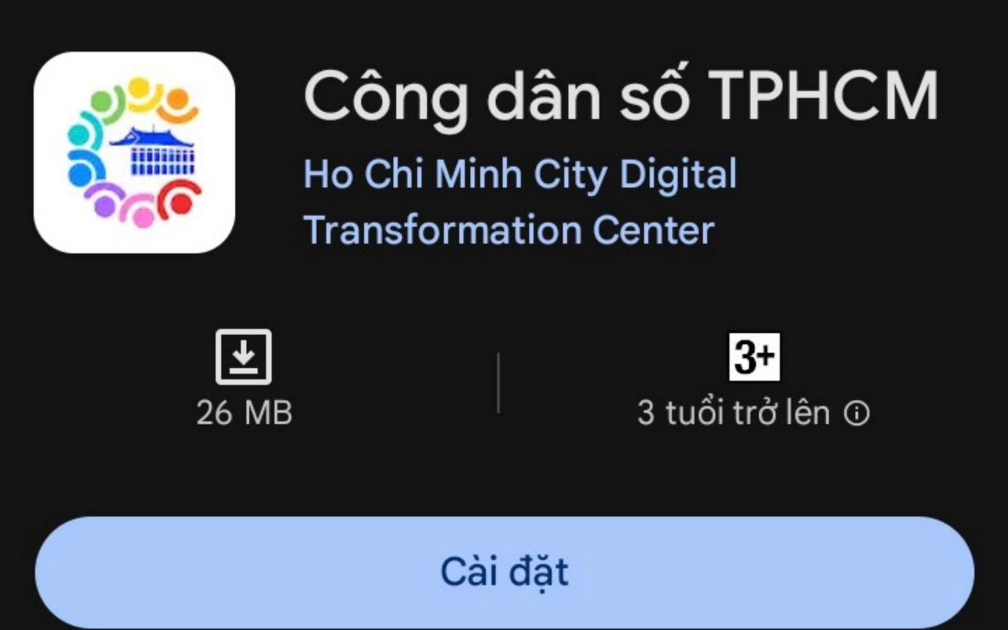 Cách mua vé Metro giá rẻ cho học sinh, sinh viên chi tiết 1 Tải ứng dụng Công dân số TP.HCM về điện thoại