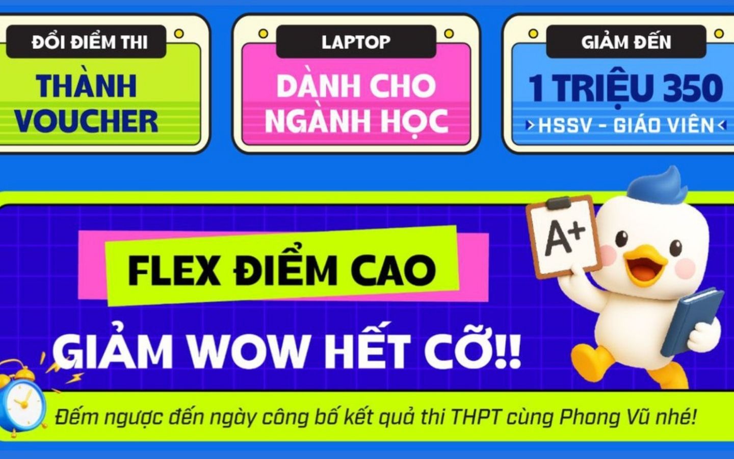 Ưu đãi đổi điểm Back To School tại Phong Vũ