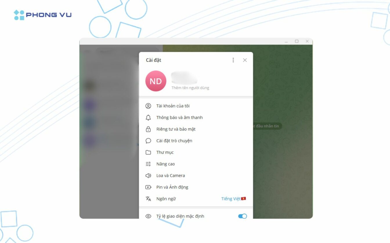Cách cài tiếng Việt cho Telegram trên điện thoại, máy