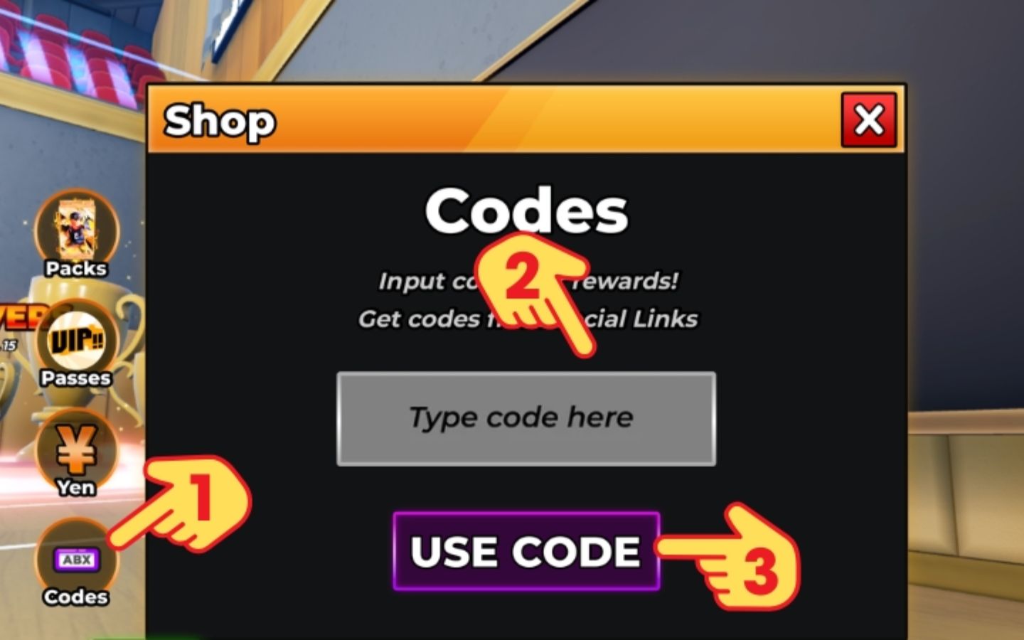 Tổng hợp code Haikyuu Legends 11/2025 mới nhất và cách nhập 3 Nhập Code và nhấn Use code để sử dụng