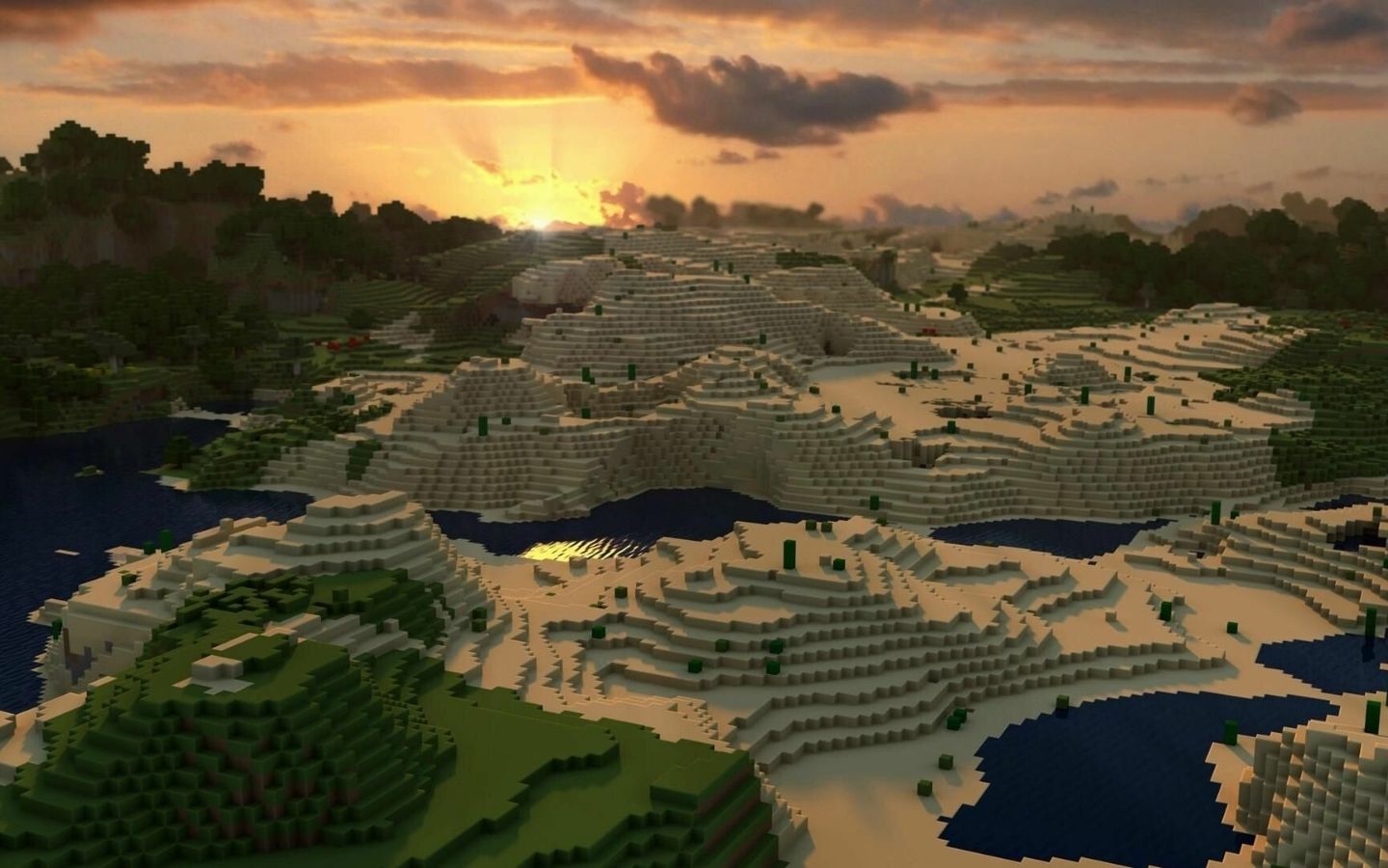 Hoàng hôn buông xuống trên những ngọn đồi sa mạc