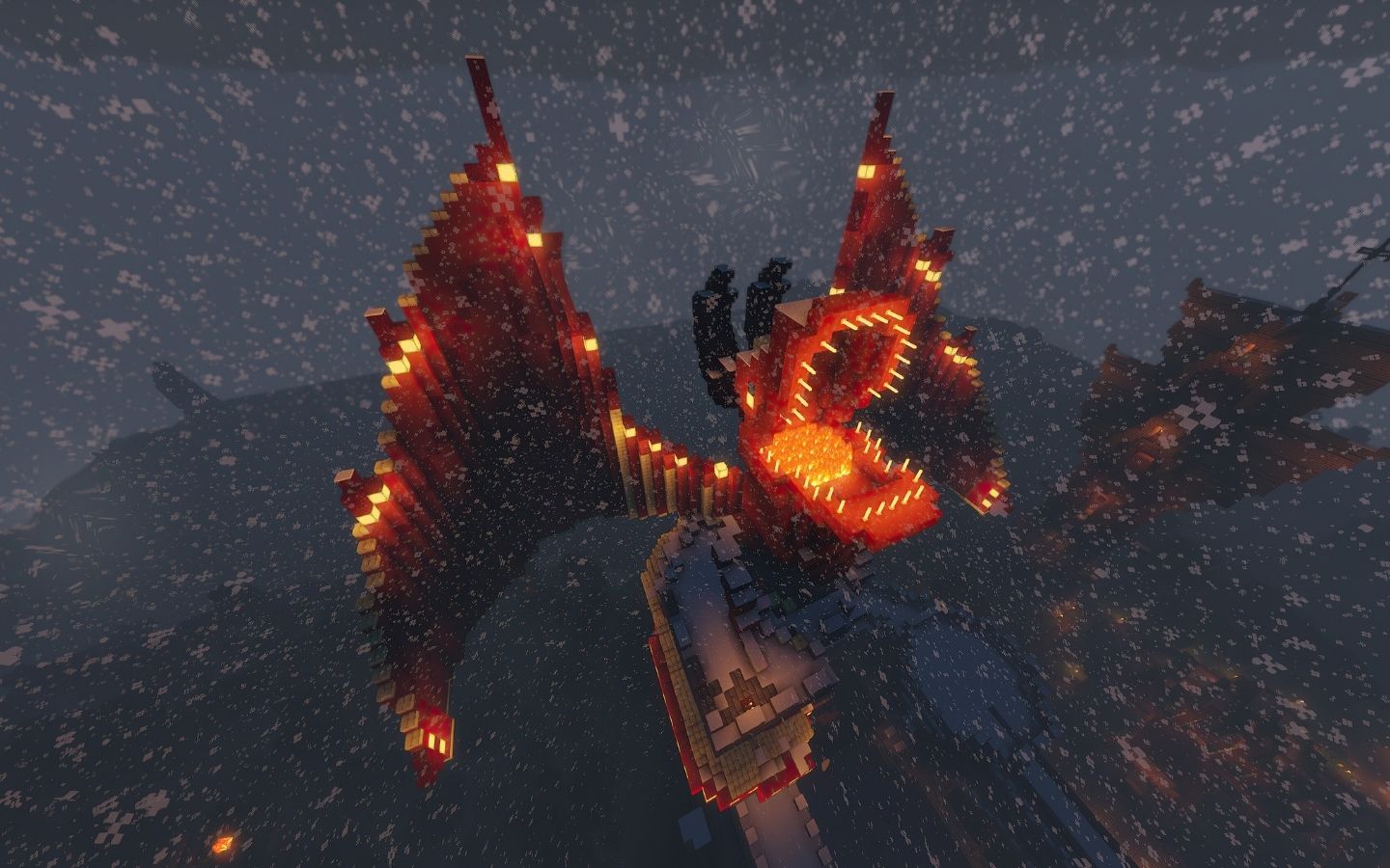 Sinh vật địa ngục bốc cháy trong lòng dung nham