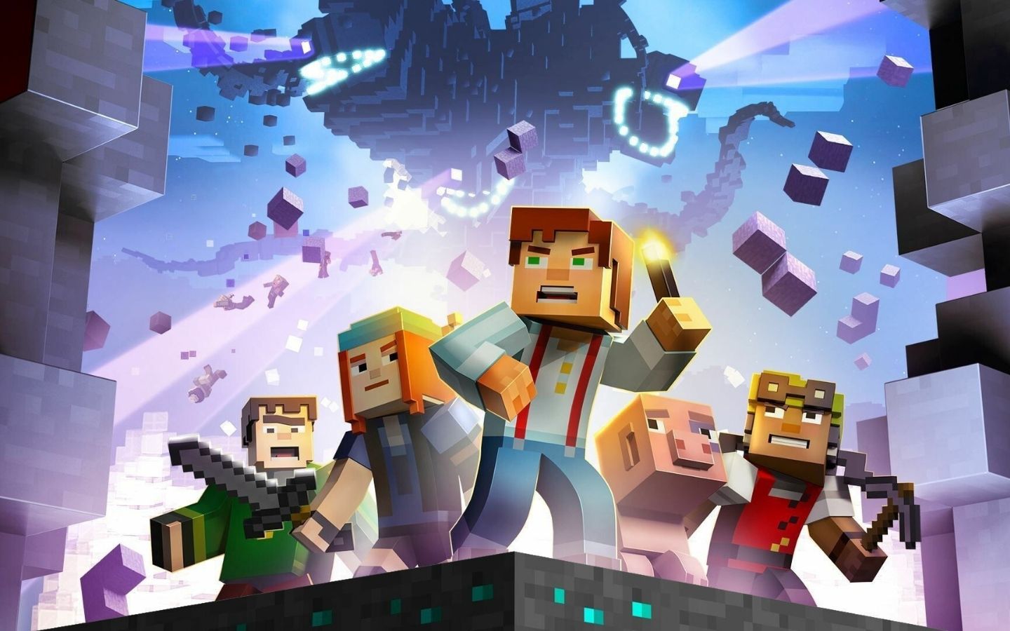 Biệt đội anh hùng Minecraft Dungeons sẵn sàng chiến đấu