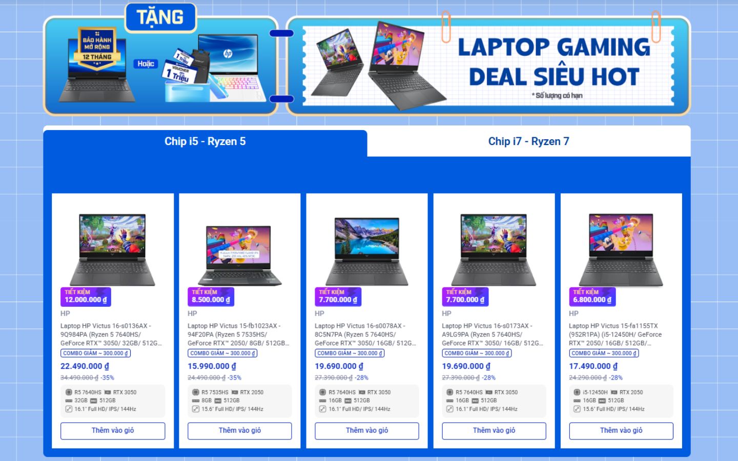 Ưu đãi khi mua laptop HP