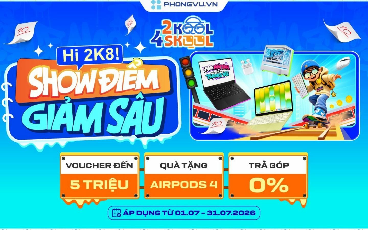 Kinh nghiệm mua laptop cho sinh viên chi tiết từ A-Z 26 Chương trình đổi điểm thi THPT nhận ưu đãi laptop tại Phong Vũ