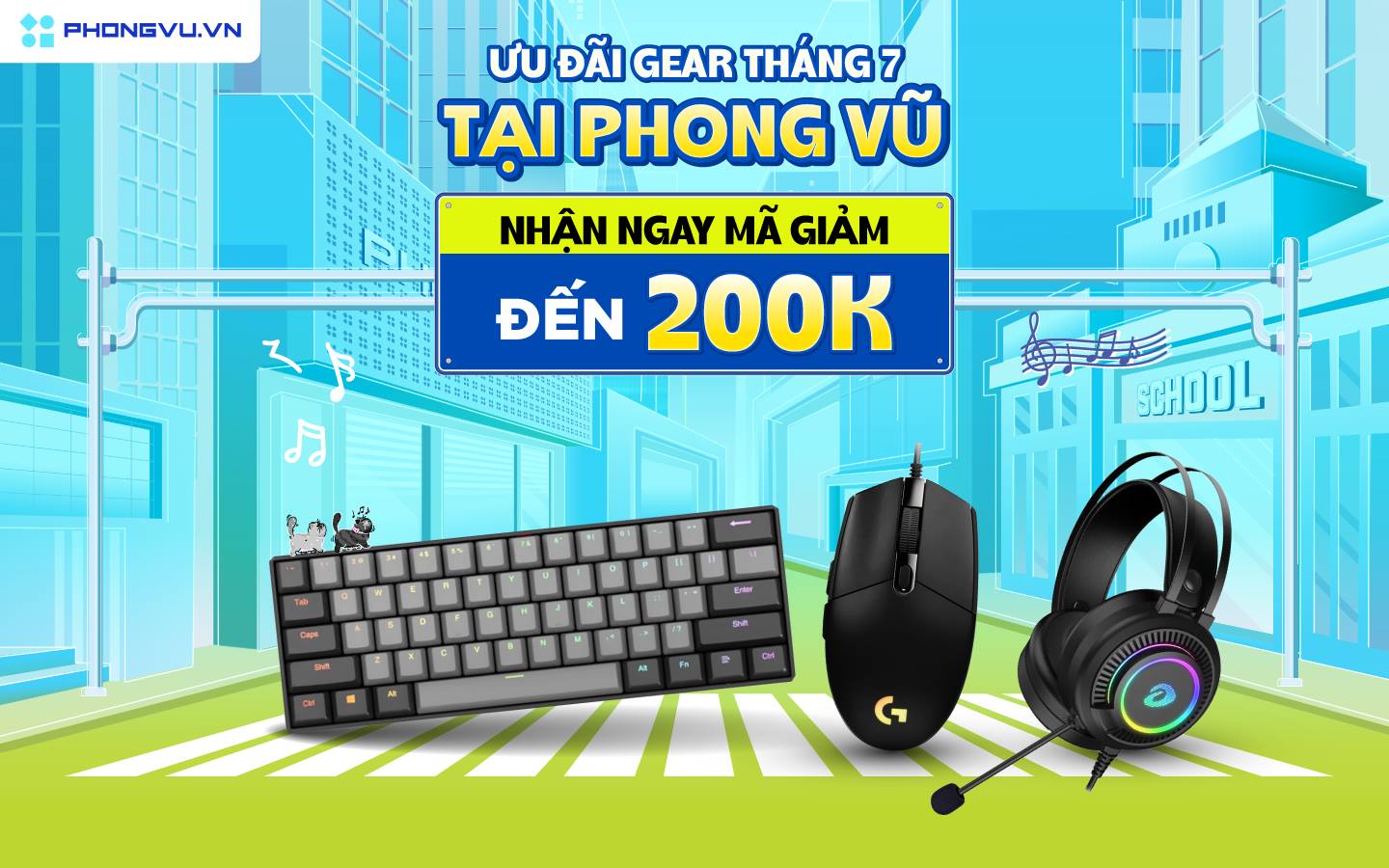 Sắm PC tại Phong Vũ có cơ hội rinh quà Gear cực chất