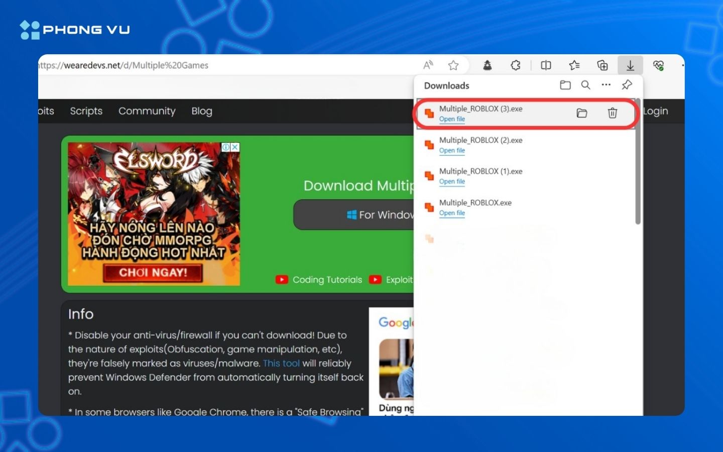 hướng dẫn sử dụng Multiple Roblox chơi 2 tài khoản cùng lúc