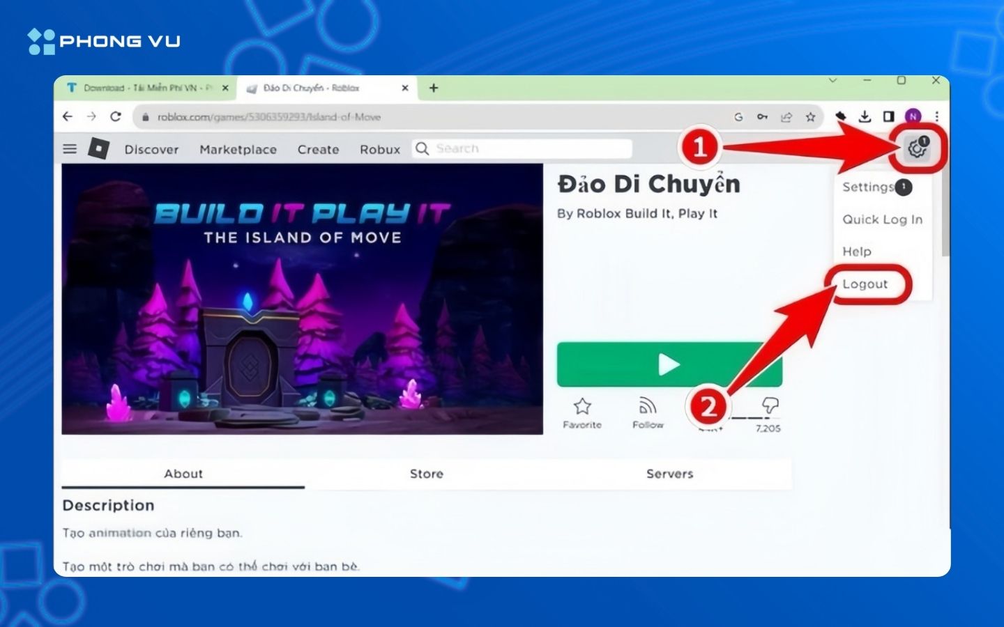 các bước sử dụng Multiple Roblox để chơi nhiều tài khoản cùng lúc