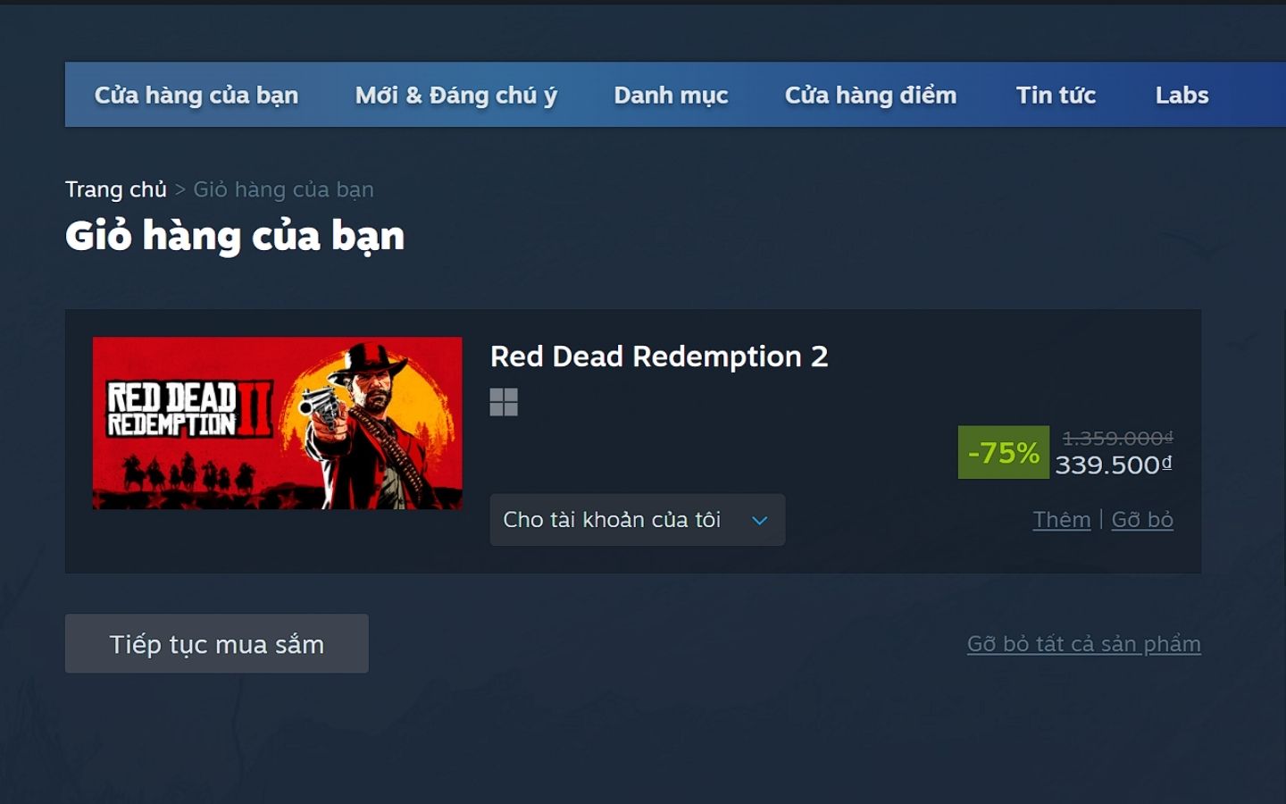 Săn deal Red Dead Redemption 2 - Giảm sâu 75%, rinh ngay siêu phẩm Rockstar 2 Deal giảm giá trên Steam – Thời điểm vàng cho game thủ PC/laptop
