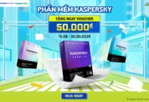 Giảm ngay 50.000 đồng cho phần mềm Kaspersky khi mua Laptop tại Phong Vũ Giảm 50K cho phần mềm Kaspersky khi mua kèm Laptop bất kỳ