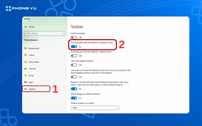 Hướng Dẫn Cách ẩn Thanh Taskbar Win 11 Chỉ Trong Vài Giây
