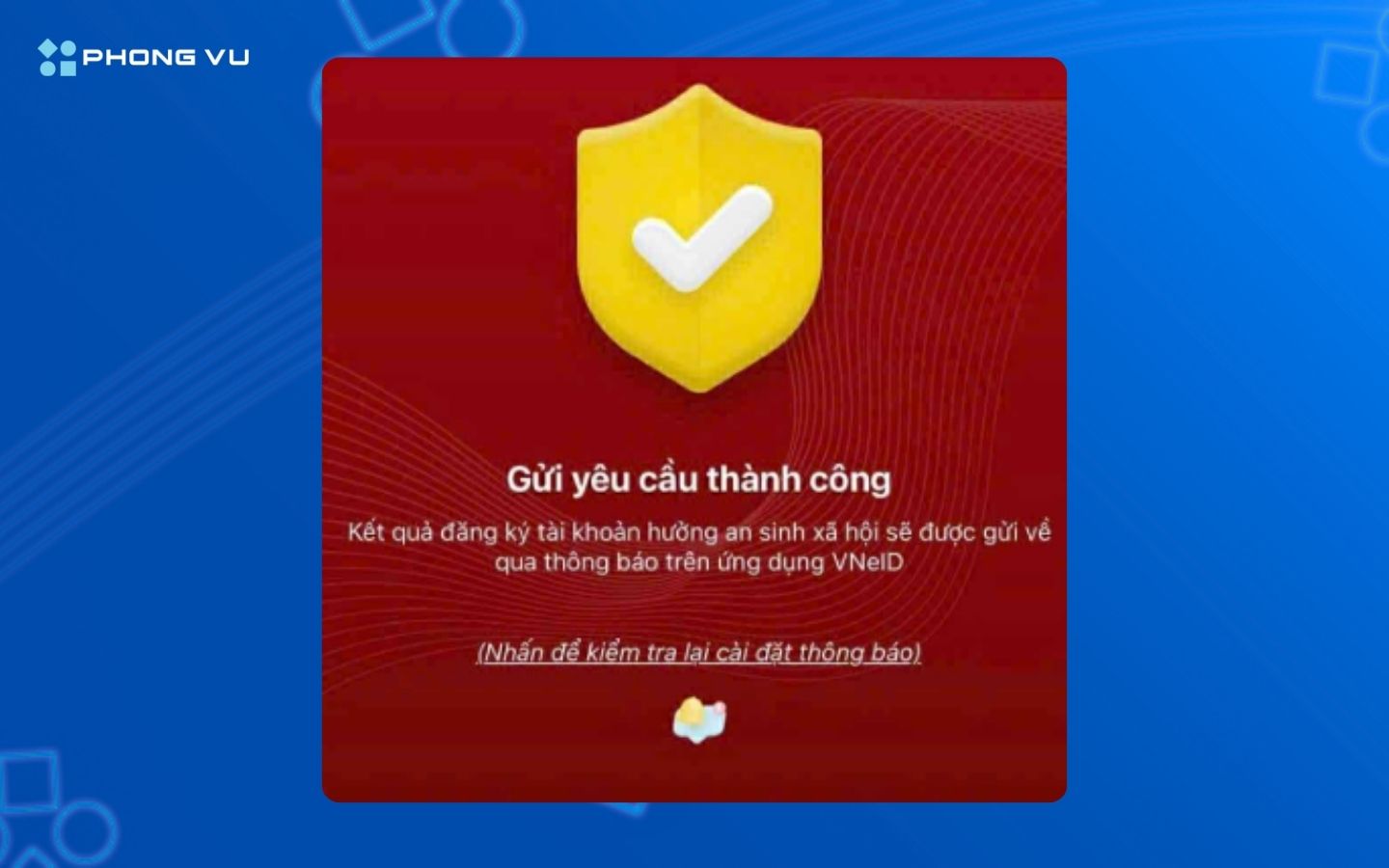 Nhấn chọn gửi thông tin và chờ xác nhận