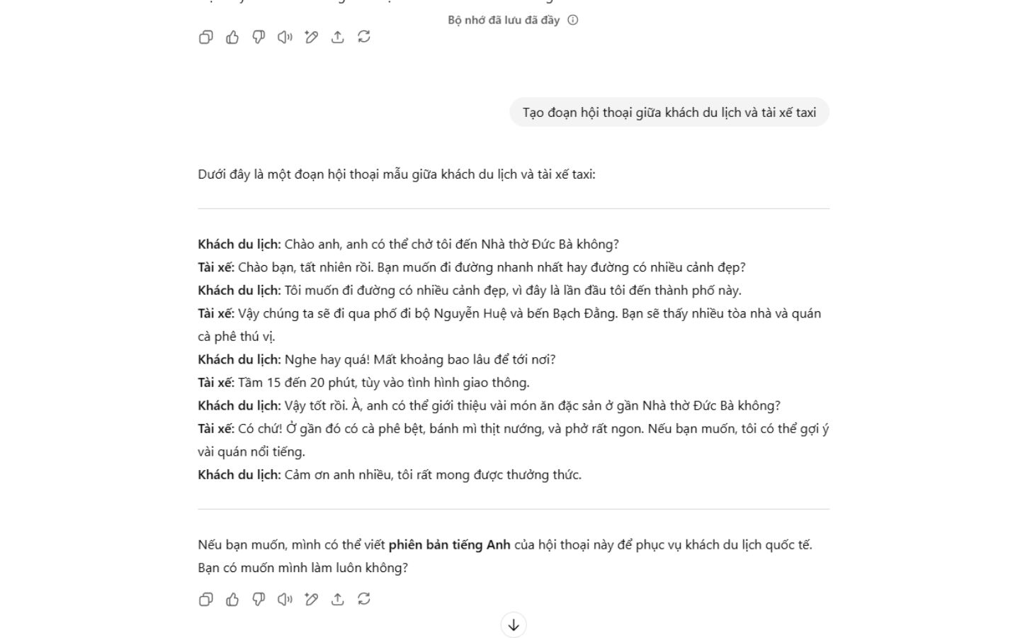 Câu lệnh ChatGPT giúp tạo đoạn hội thoại dễ dàng