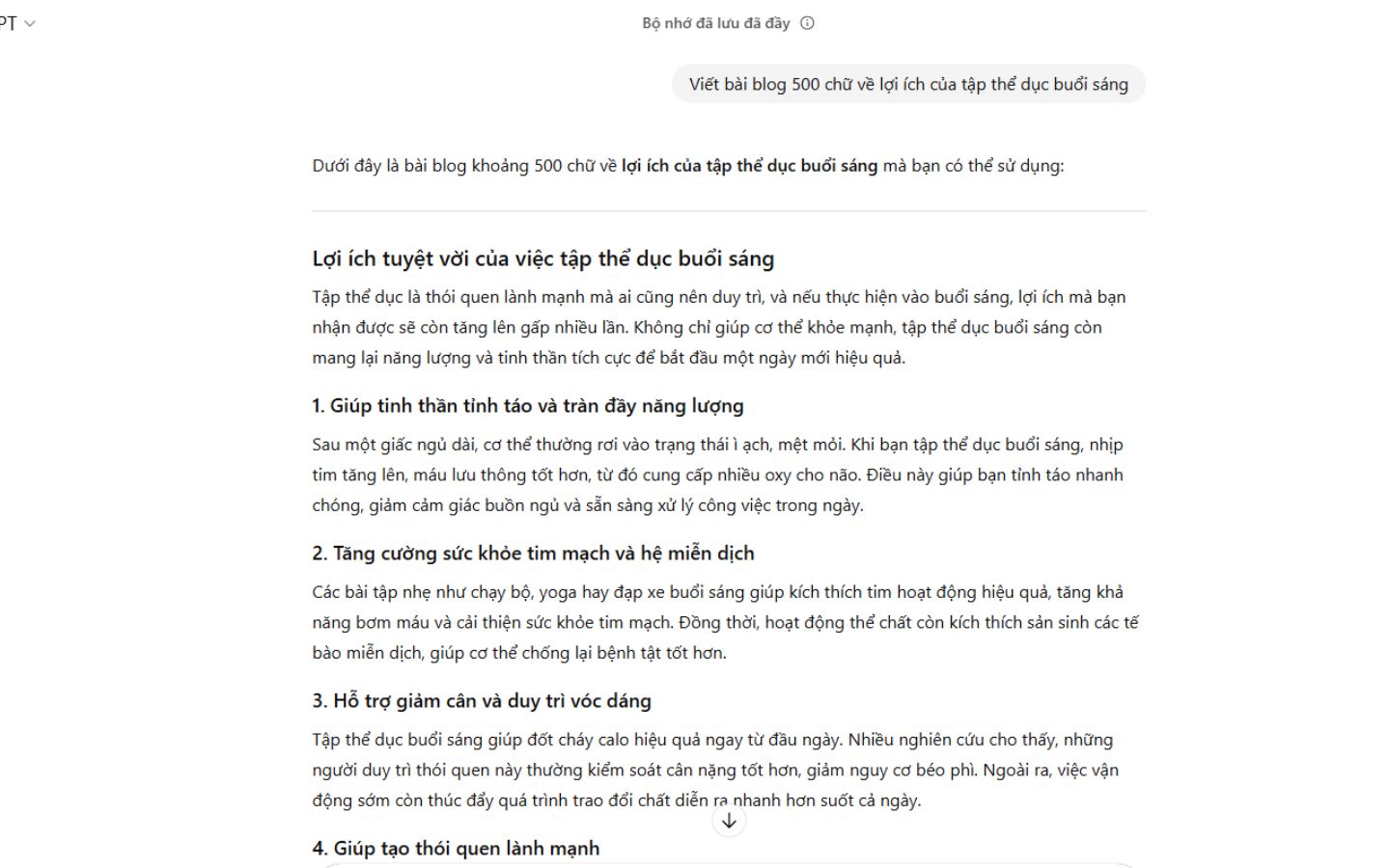 Câu lệnh ChatGPT về viết nội dung sáng tạo