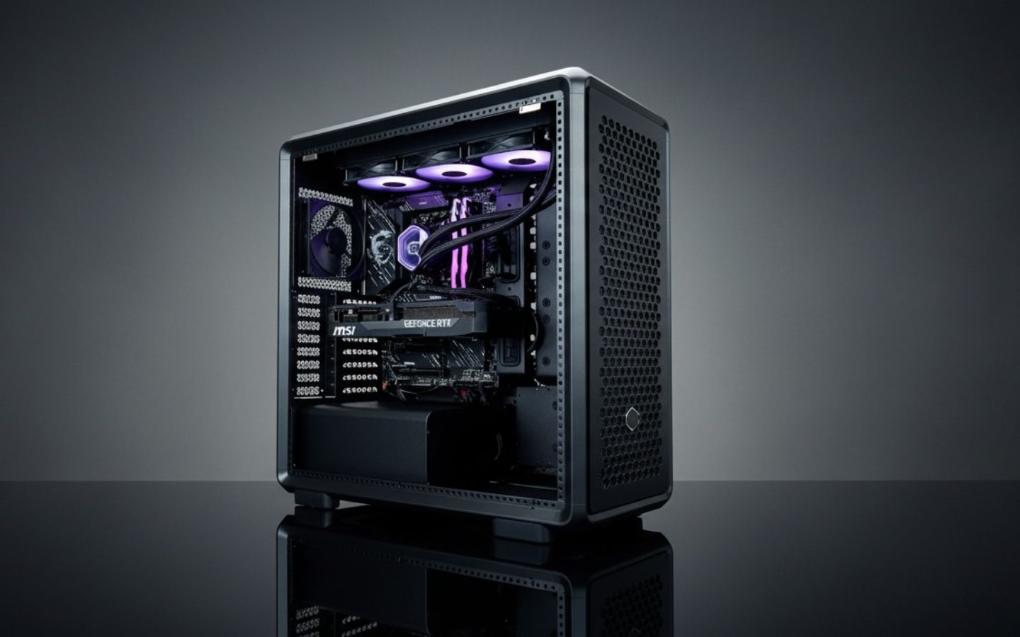 Bộ máy tính PC PV Gaming Hera H015 với thiết kế hiện đại, mạnh mẽ dành cho game thủ và người dùng chuyên nghiệp