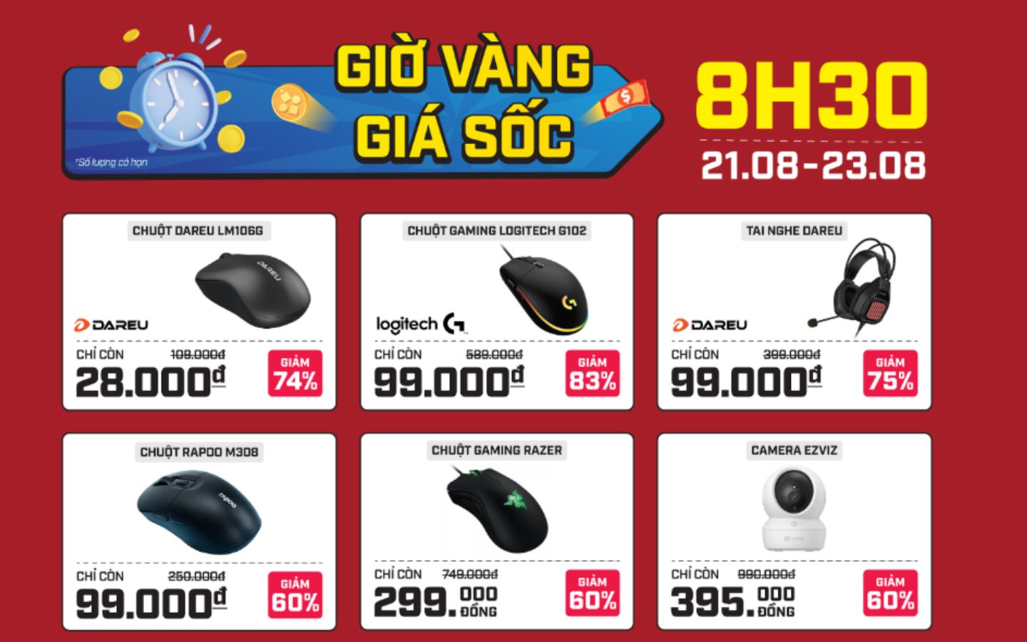 Mừng khai trương Phong Vũ Đồng Tháp: Săn deal công nghệ cực hấp dẫn 2 Chương trình Giờ vàng giá sốc