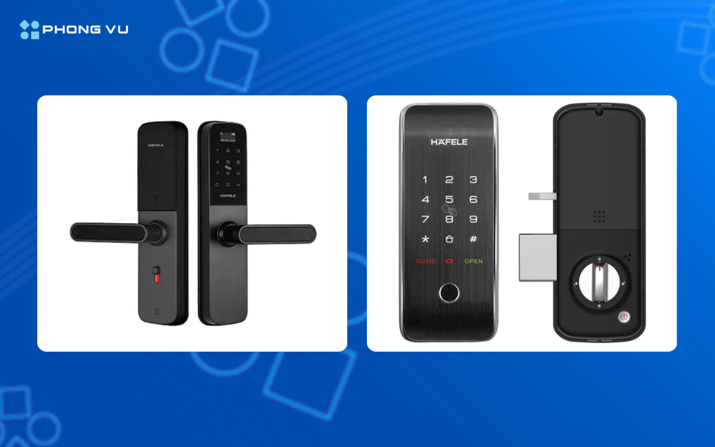 Hafele tại Phong Vũ - Giảm đến 30% cùng bộ quà tặng trị giá đến 1 triệu đồng. 1 Mua khóa điện tử Hafele tại Phong Vũ giảm đến 30%
