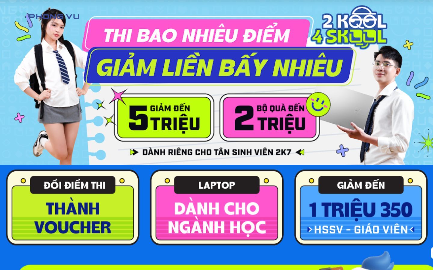 Đổi điểm thi THPT - Nhận siêu ưu đãi laptop đến 5 triệu