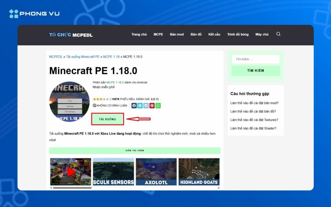 Hướng dẫn tải Minecraft 1.18 bản chính thức miễn phí