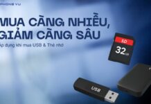 Chốt đơn USB, Thẻ nhớ siêu hời tại Phong Vũ: Mua càng nhiều, giảm càng sâu