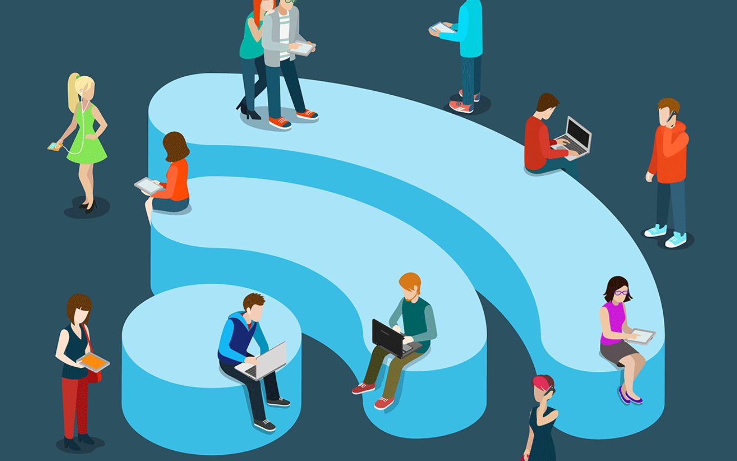 Wi-Fi công cộng là mạng không dây miễn phí được cung cấp tại các địa điểm công cộng