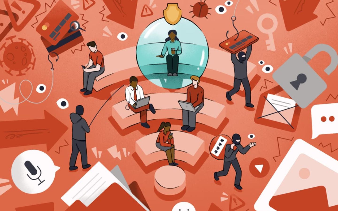 Sử dụng Wi-Fi công cộng có thể tiềm ẩn nhiều rủi ro về an ninh, bảo mật thông tin