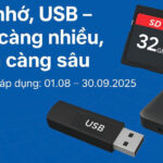 Nhận ngay ưu đãi khi mua “Thẻ nhớ, USB và ổ cứng tại Phong Vũ