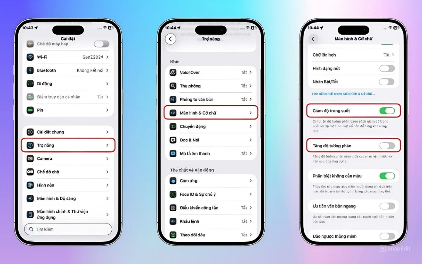 Tắt Liquid Glass trên iOS 26