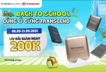 Học tập hiệu quả mùa Back to School với ổ cứng Transcend tại Phong Vũ trong tháng 9 này Back to School với ổ cứng Transcend tại Phong Vũ