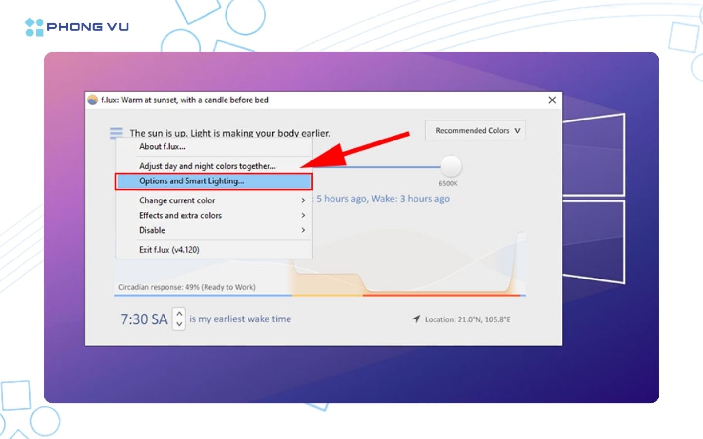 Tùy chỉnh nâng cao trong Options