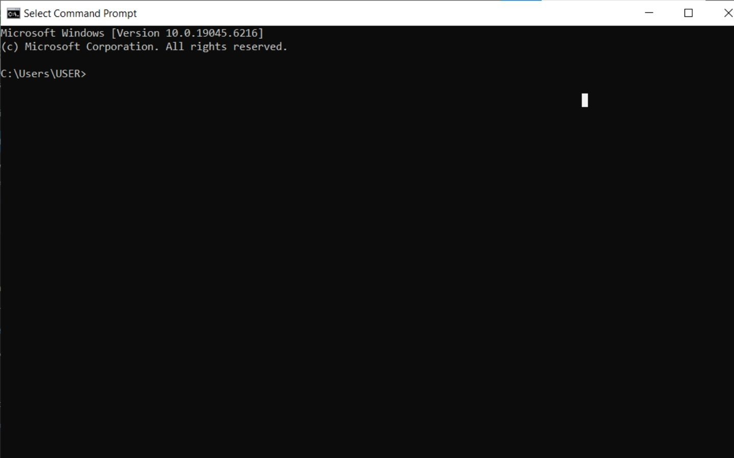 Sao chép văn bản từ Windows Command Prompt. (Nguồn: Internet)