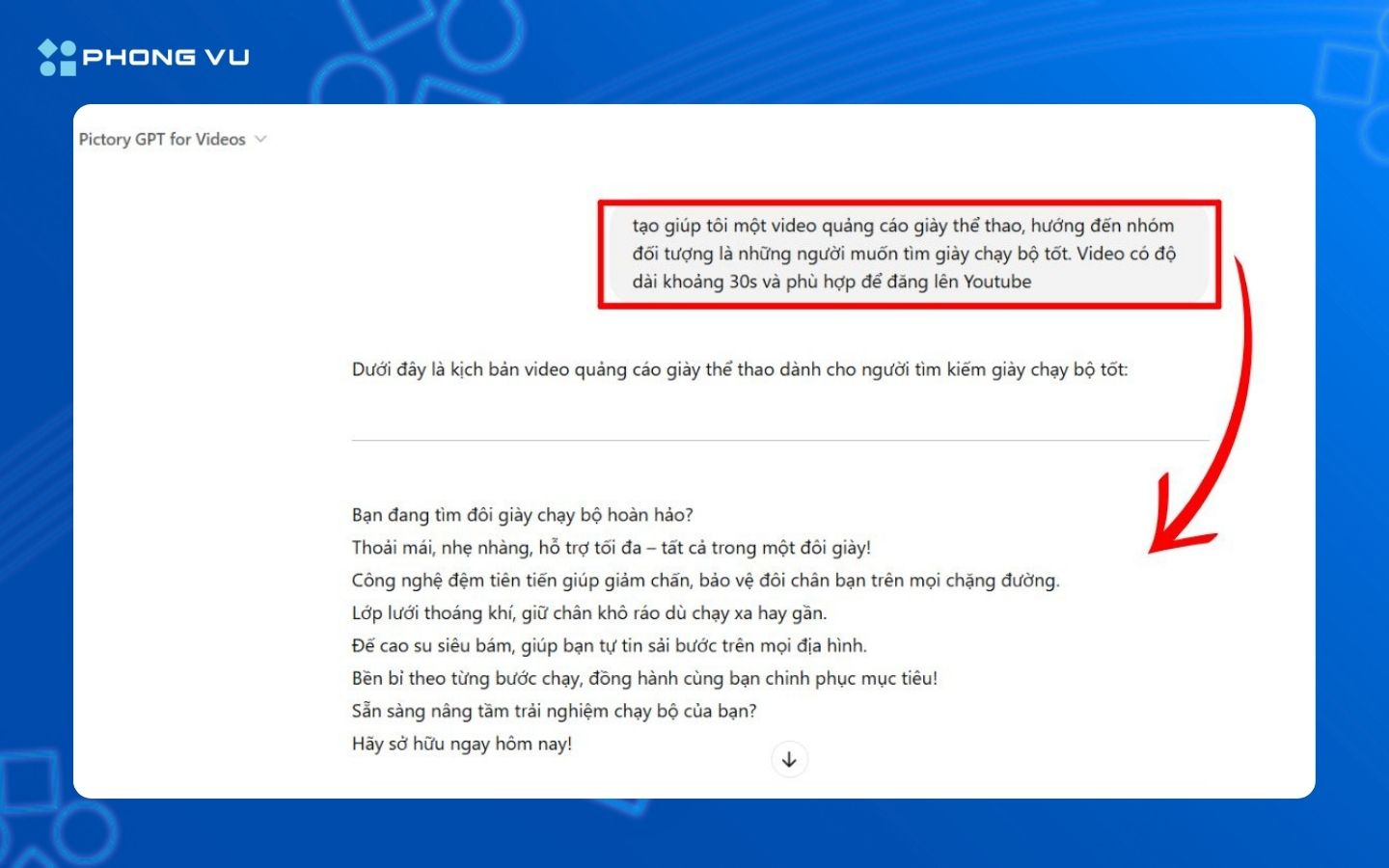 Nêu nội dung ý tưởng video cần thực hiện