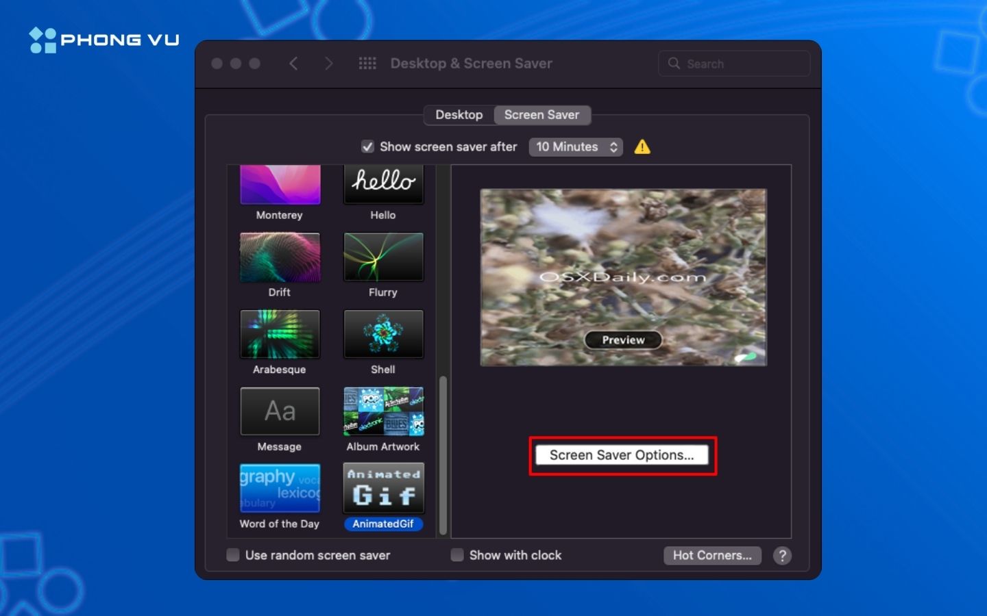Cách tải hình nền động cho máy tính vừa nhanh vừa đẹp 16 Trình bảo vệ màn hình AnimatedGIF