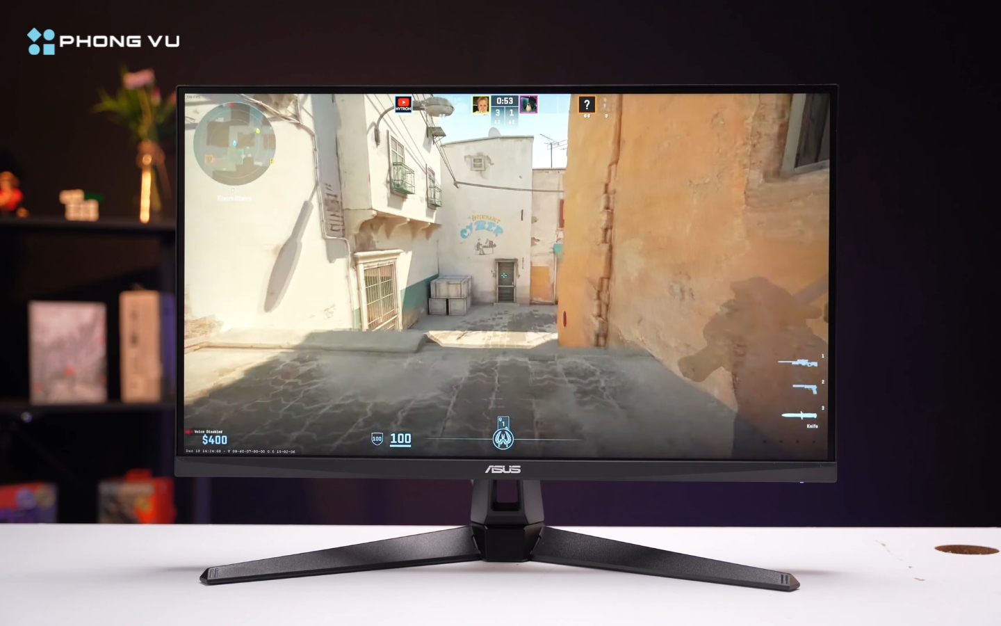 ASUS TUF Gaming VG27AQ5A trang bị loạt công nghệ như LMB Sync (Extreme Low Motion Blur Sync), FreeSync Premium và Adaptive Sync